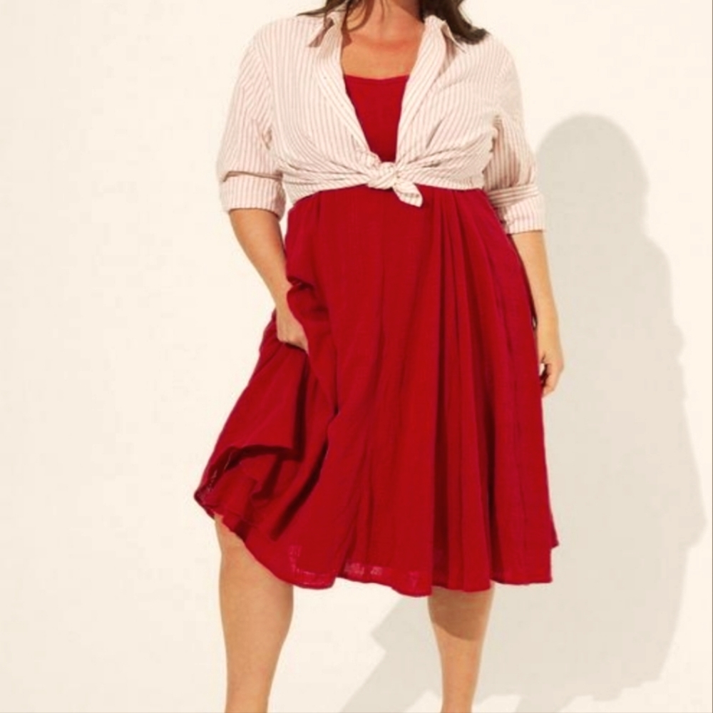 Torrid Midi Trapeze Dress 3x